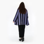  A-Form Bigshirt von AKH Fashion aus Materialmix, 1331.00593, Blau-Marine-Weiß, Schick
