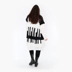  AKH Fashion Überwurf in kastiger Form, aus Baumwolle, 1337.02415, Schwarz-Weiß, Schick