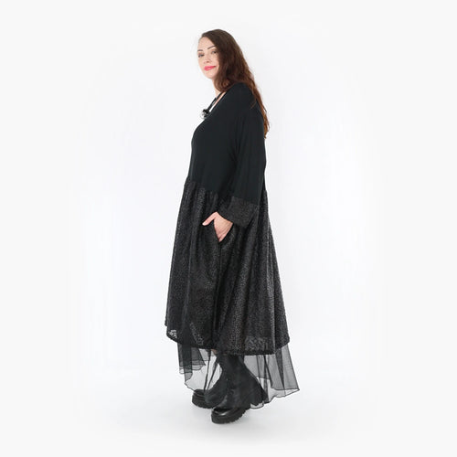  Ballonkleid von AKH Fashion aus Viskose, 1339.06967, Schwarz, Schick, Modern, Bequem