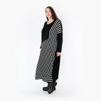  Ballonkleid von AKH Fashion aus Baumwolle, 1343.02318, Schwarz-Weiß, Schick, Modern