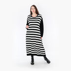  Ballonkleid von AKH Fashion aus Baumwolle, 1343.02344, Schwarz-Weiß, Schick, Modern