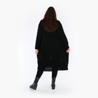  Ballonkleid von AKH Fashion aus Baumwolle, 1343.02346, Weiß-Schwarz, Schick, Modern