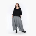  Haremshose von AKH Fashion aus Materialmix, 1347.06883, Grau, Wellen, Schick, Modern