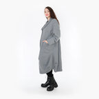  Ballonmantel von AKH Fashion aus Materialmix, 1347.06885, Grau, Wellen, Schick, Modern