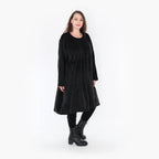  AKH Fashion Kleid in gerader Form, aus Polyester, 1348.06742, Schwarz, Schick, Modern