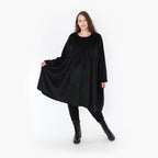  AKH Fashion Kleid in gerader Form, aus Polyester, 1348.06742, Schwarz, Schick, Modern