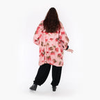  AKH Fashion Jacke in gerader Form, aus Materialmix, 1351.01100, Pink-Grün, Schick, Modern