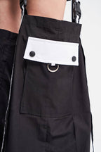  TW3 Hose in gerader Form, aus Polyamid, 725, Schwarz, Streifen, Schick, Ausgefallen