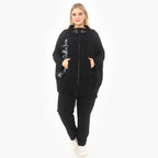  Ballonjacke von Zedd Plus aus Viskose, 25085, Schwarz/Weiß, Schick, Modern, Bequem, Schick