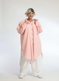  AKH Fashion Bluse in gerundeter Form, aus Baumwolle, 1058.06676, Orange, Schick, Modern