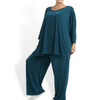 Shirt von AKH Fashion aus Viskose in kastiger Form, ausgefallene Lagenlook Mode