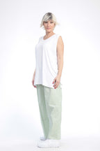Hose von AKH Fashion aus Baumwolle in gerader Form, ausgefallene Lagenlook Mode
