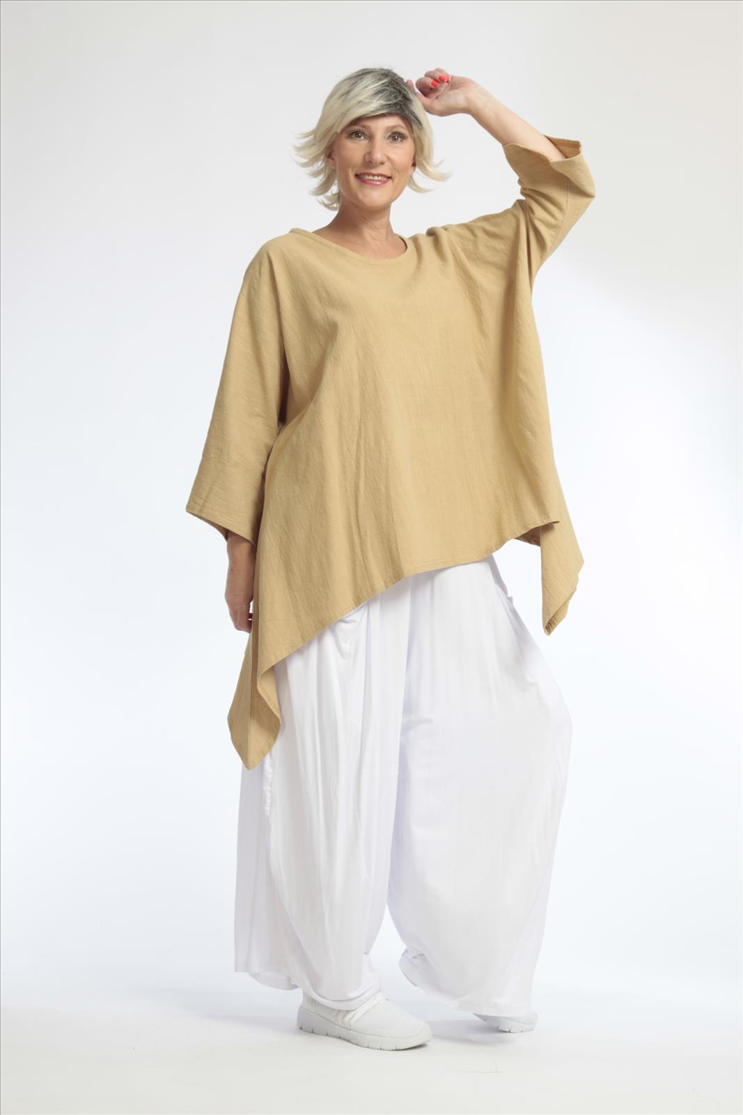 A-Form Shirt von AKH Fashion aus Baumwolle, ausgefallene, zeitlose Lagenlook Mode