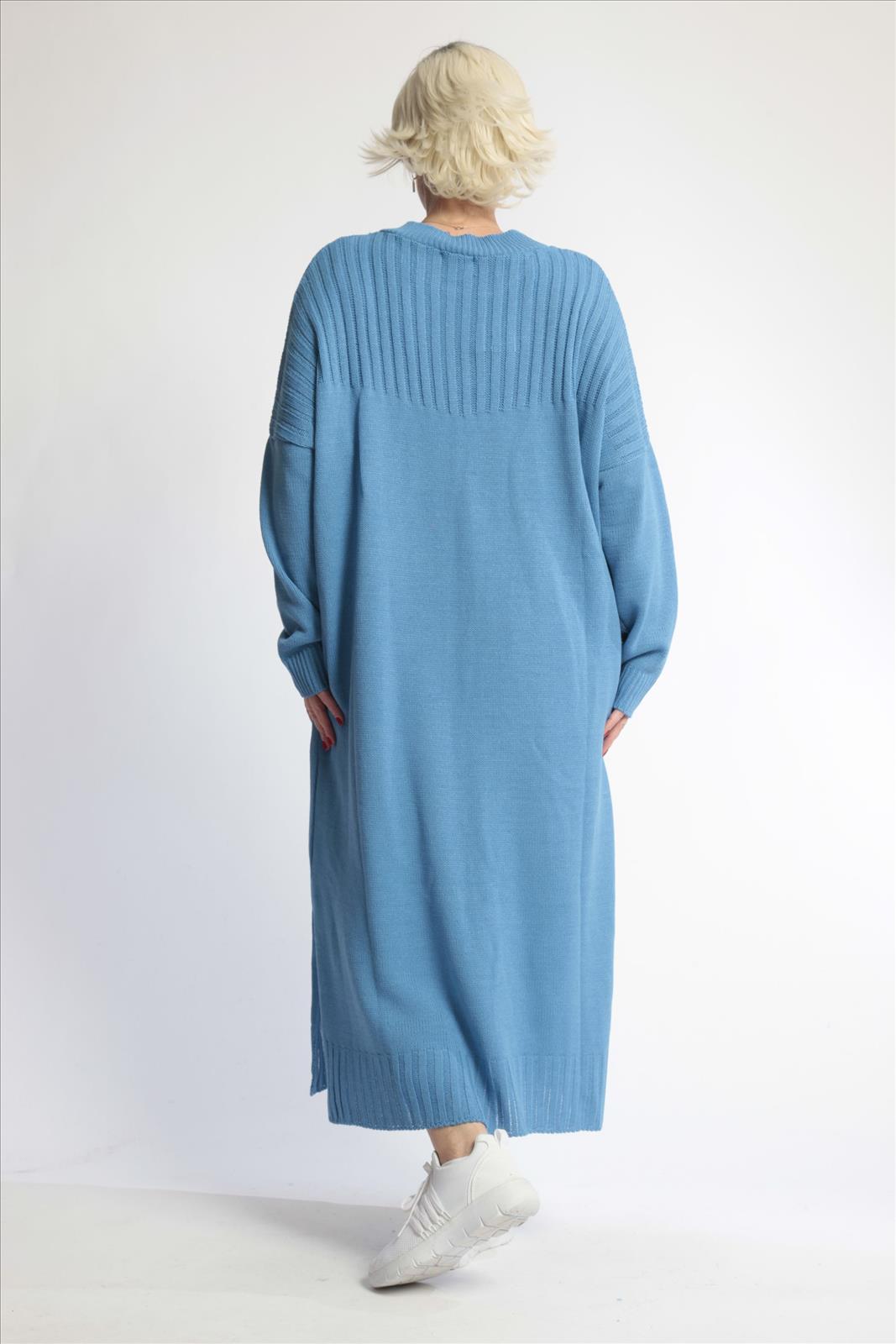  Stylisches Lagenlook Kleid in elegantem Blau mit feinem Tragegefühl für Casual- und Outdoor-Anlässe