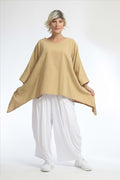 A-Form Shirt von AKH Fashion aus Baumwolle, ausgefallene, zeitlose Lagenlook Mode