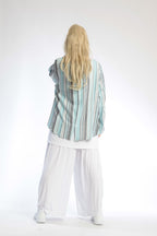 Jacke von AKH Fashion aus Viskose in gerundeter Form, ausgefallene Lagenlook Mode