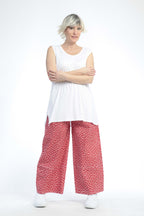 Hose von AKH Fashion aus Baumwolle in gerader Form, ausgefallene Lagenlook Mode