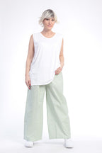 Hose von AKH Fashion aus Baumwolle in gerader Form, ausgefallene Lagenlook Mode