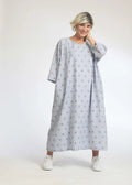  AKH Fashion Kleid in gerader Form, aus Baumwolle, 1066.00277, Hellblau-Weiß, Streifen