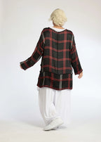  AKH Fashion Shirt in gerader Form, aus Polyester, 1073.06839, Schwarz-Rot, Kariert