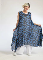 A-Form Tunika von AKH Fashion aus Polyester, ausgefallene, zeitlose Lagenlook Mode