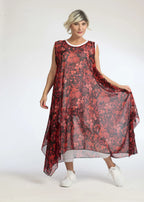 A-Form Tunika von AKH Fashion aus Polyester, ausgefallene, zeitlose Lagenlook Mode