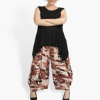  Ballonhose von AKH Fashion aus Rayon, 0840.08069, Terra-Multi, Kamuflage, Schick, Modern