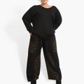 Hose von AKH Fashion aus Viskose in gerader Form, ausgefallene Lagenlook Mode