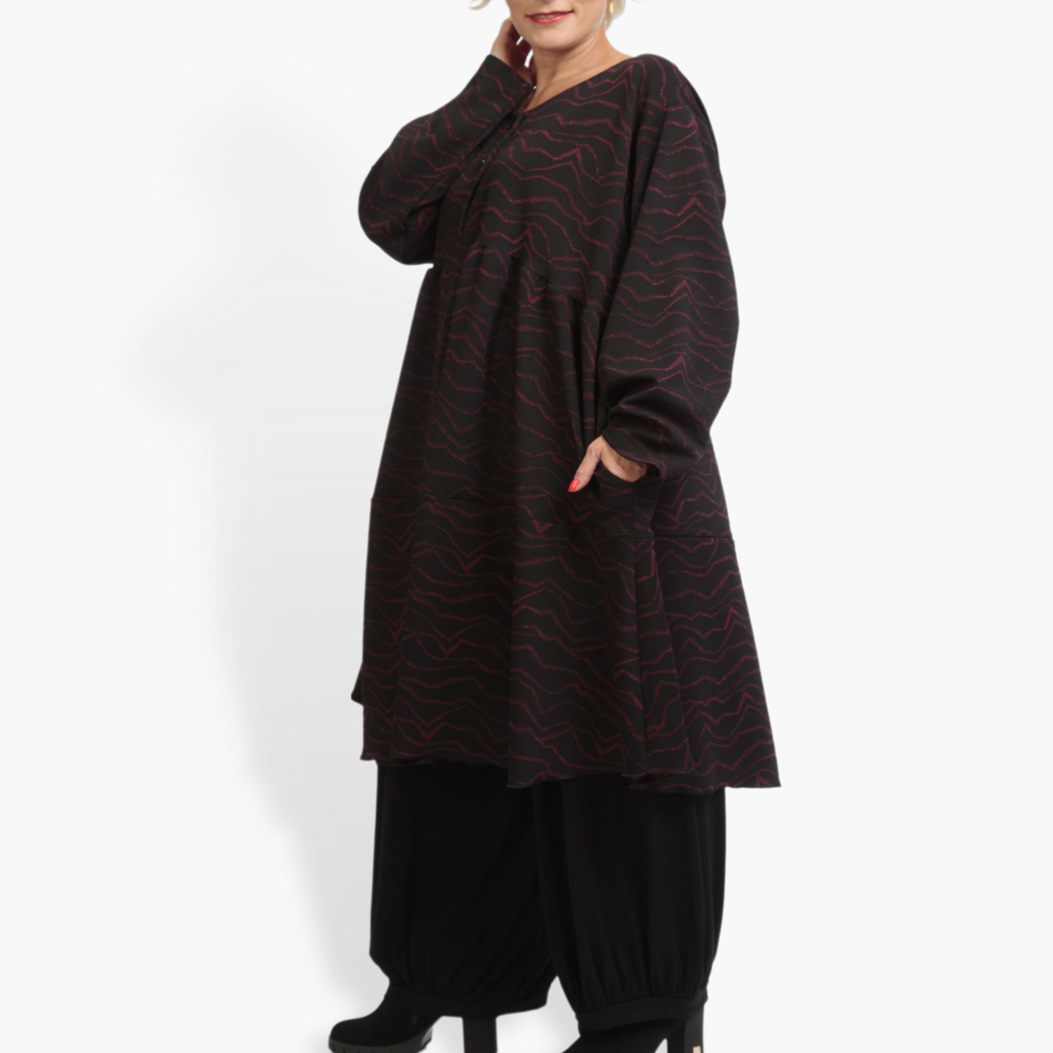 A-Form Kleid von AKH Fashion aus Viskose, ausgefallene, zeitlose Lagenlook Mode