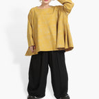  A-Form Bigshirt von AKH Fashion aus Viskose, 0958.00593, Senf, Schick, Modern, Bequem