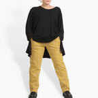  Hose von AKH Fashion aus Viskose, 0958.02608, Senf, Schick, Modern, Bequem