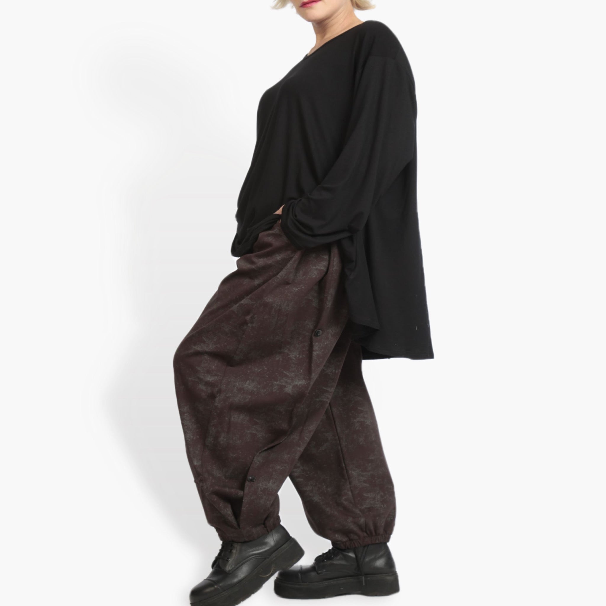  Hose von AKH Fashion aus Materialmix, 0958.06824, Braun, Schick, Modern, Bequem
