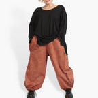 Hose von AKH Fashion aus Materialmix, ausgefallene, zeitlose Lagenlook Mode, Oversize