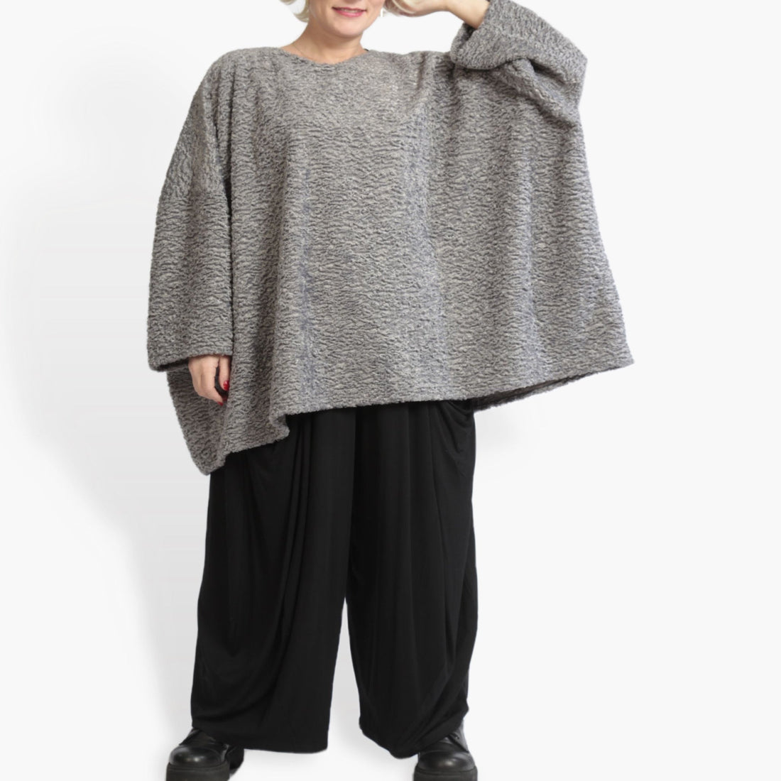  Bigshirt von AKH Fashion aus Polycarbonat in kastiger Form, 0979.06648, Silber, Ausgefallen