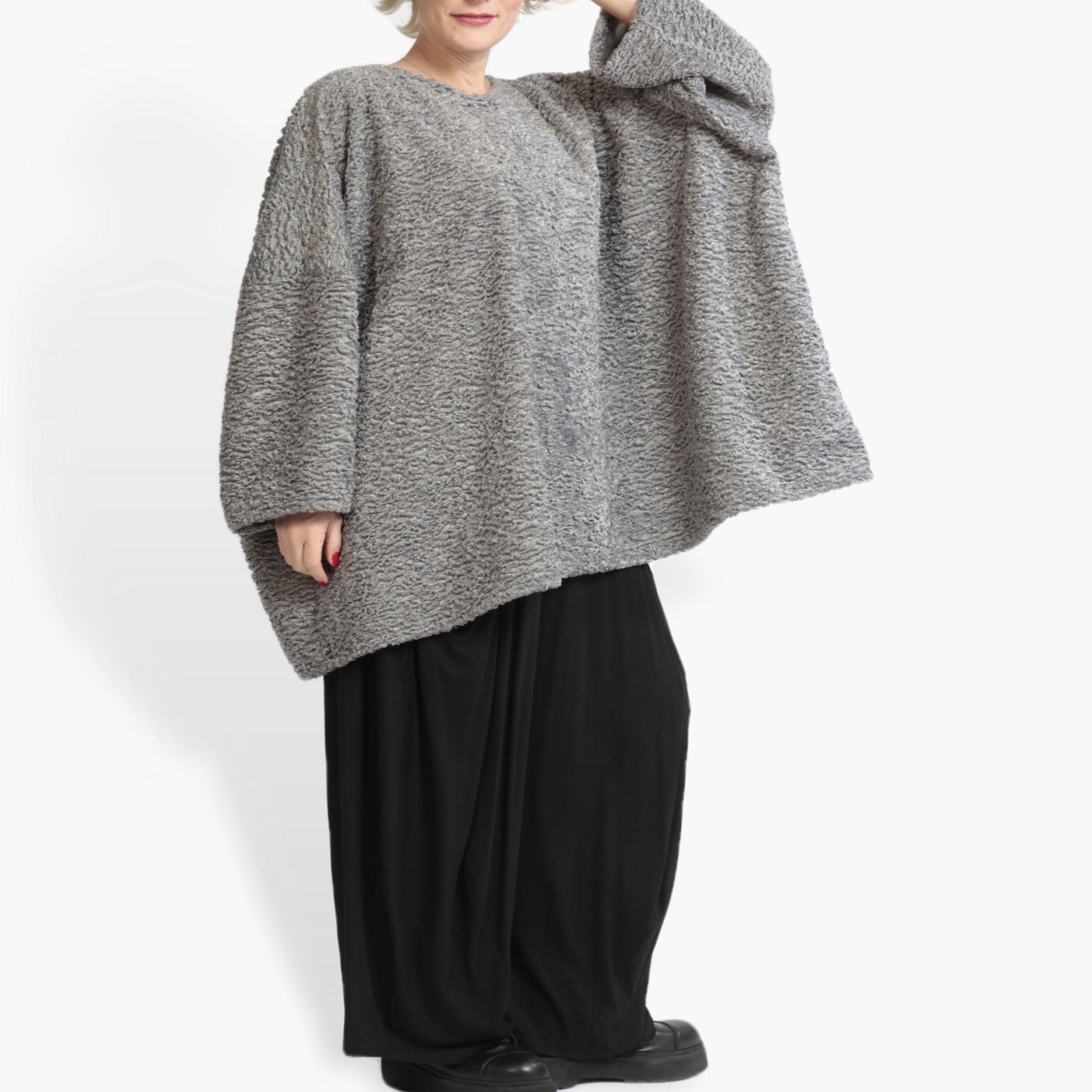  Bigshirt von AKH Fashion aus Polycarbonat in kastiger Form, 0979.06648, Silber, Ausgefallen